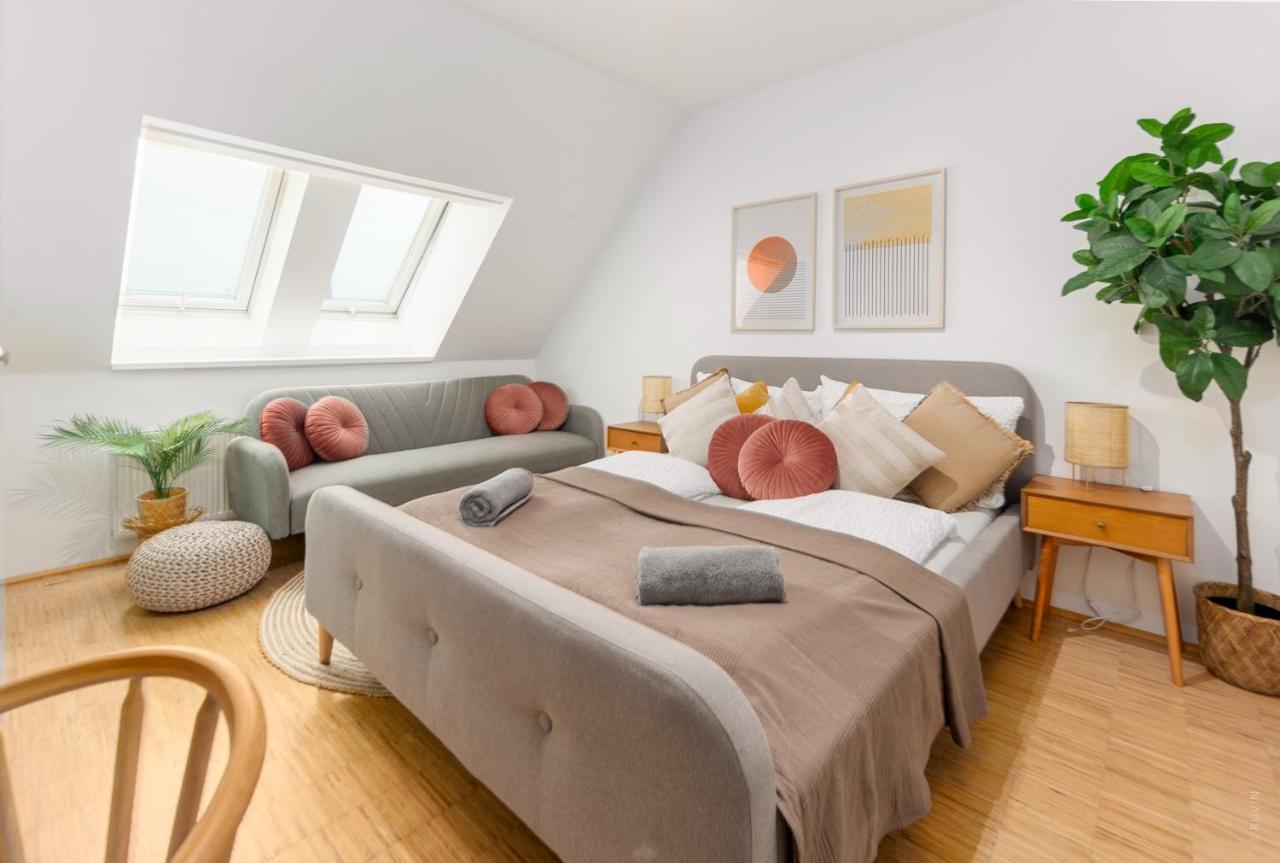 فيينا Penthouse, 3 Separate Bedrooms, 2 Min To U6 Nussdorfer Strasse المظهر الخارجي الصورة