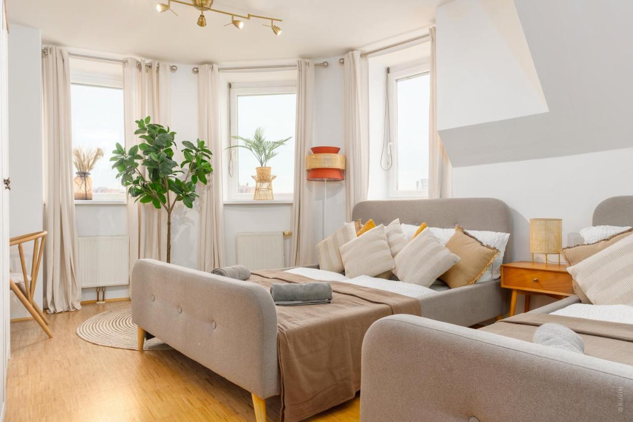 فيينا Penthouse, 3 Separate Bedrooms, 2 Min To U6 Nussdorfer Strasse المظهر الخارجي الصورة